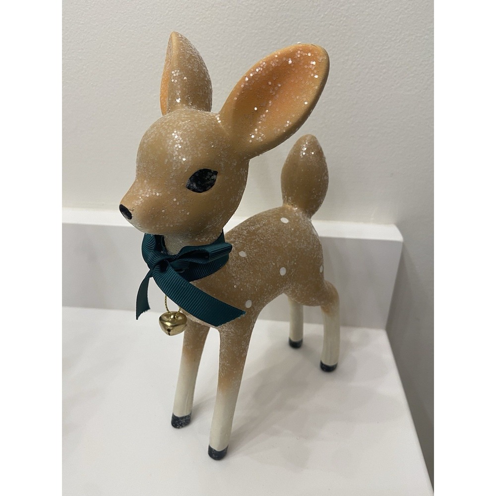 Grandin Road Nostalgic Deer Christmas‎ Figurines Holiday Reindeer Original Box - Picture 10 of 16